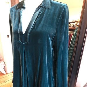 Gorgeous teal velvet tunic